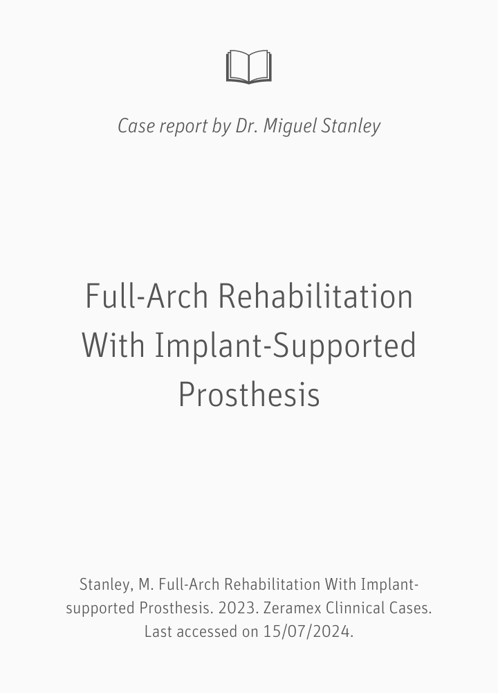 Full-Arch-Rehabilitation mit implantatgetragener Prothese