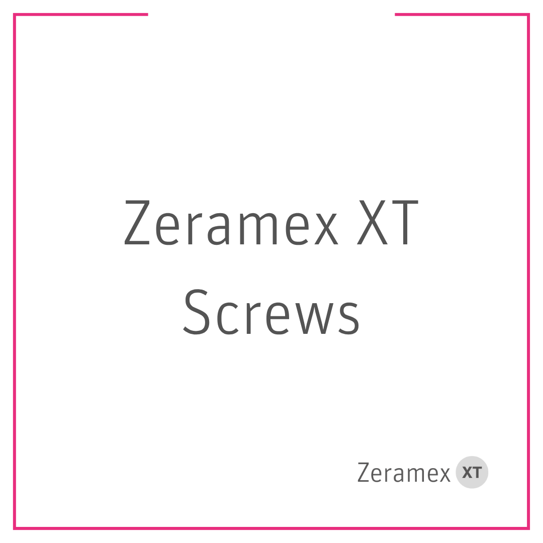Zeramex XT Schrauben: Vicarbo® Screw, Try-In Screw, Provisional Screw Zeramex XT Schrauben: Vicarbo® Screw, Try-In Screw, Provisional Screw