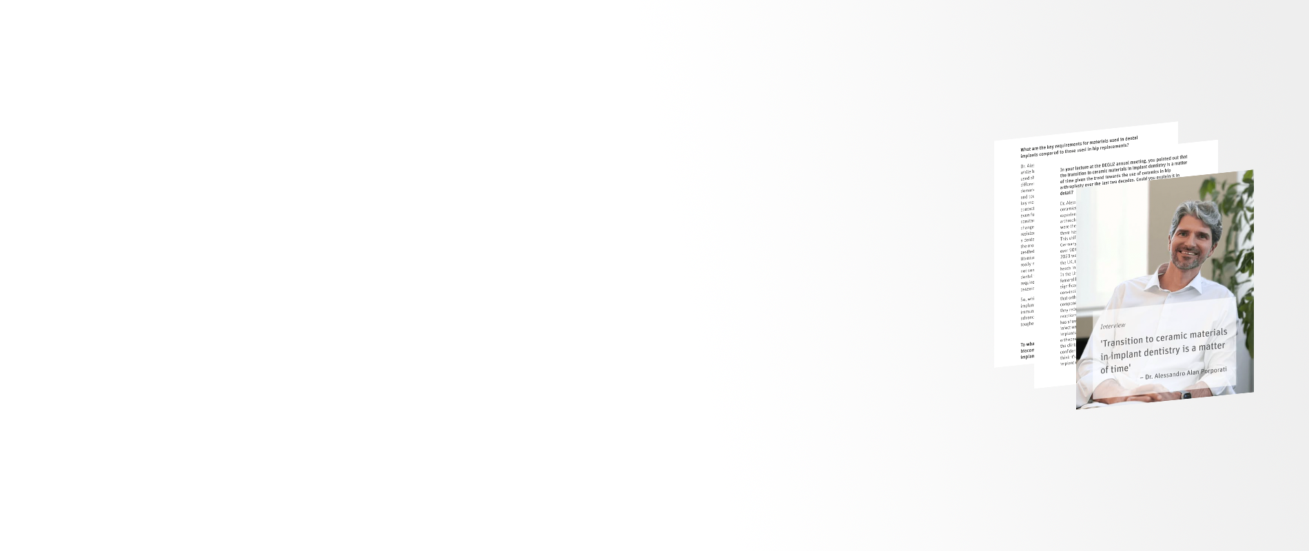 Interview mit Dr. Alessandro Alan Porporati Interview mit Dr. Alessandro Alan Porporati