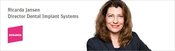 Frau Dr. Ricarda Jansen - Director Dental Implant Systems Zeramex